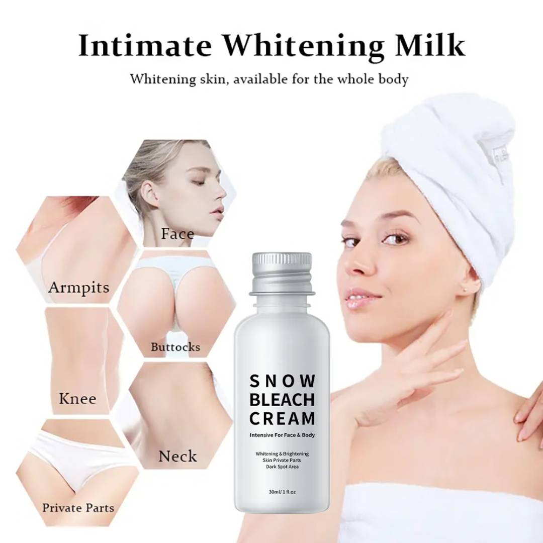 Snow Bleach Cream (30ml) | Intensive Skin Brightening Solution for Face and Body